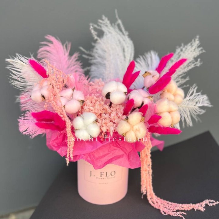 Авторский бокс с сухоцветами №1 в Ангарске