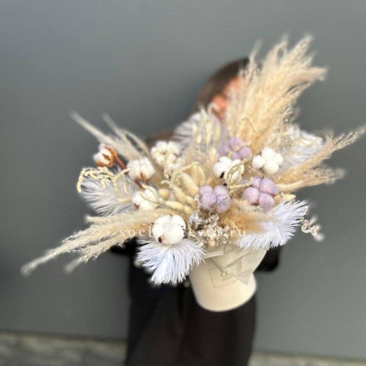 Авторский бокс с сухоцветами №3 в Ангарске