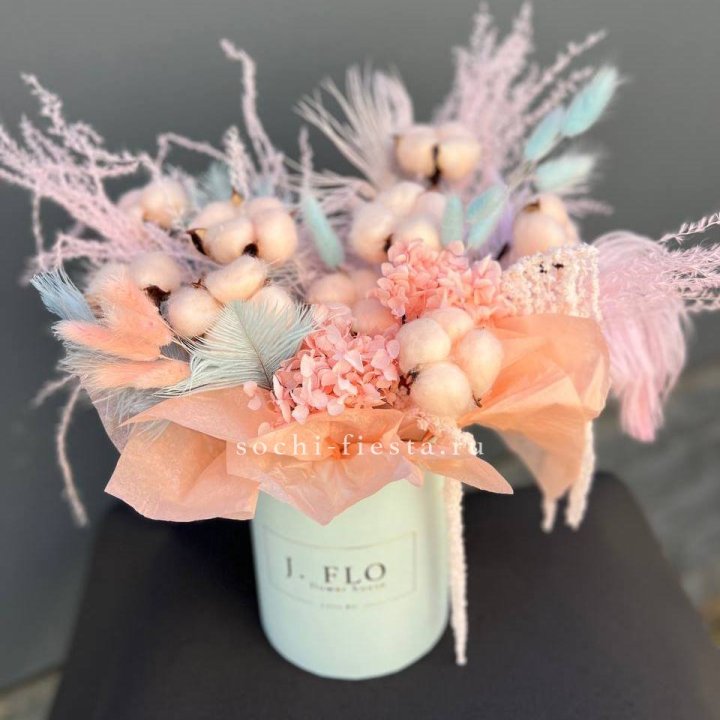 Авторский бокс с сухоцветами №3 в Ангарске