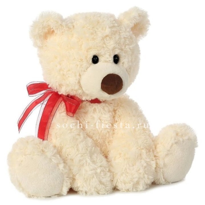 Белый плюшевый мишка  в Ангарске