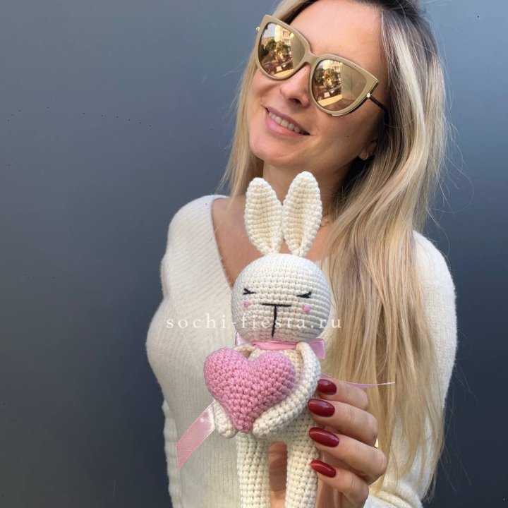 Зайка с сердцем ручной работы в Ангарске