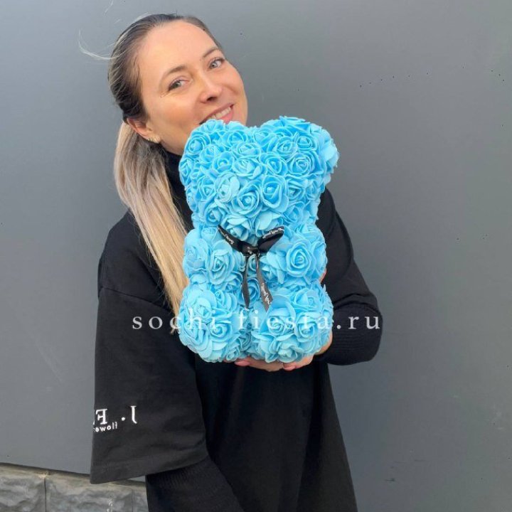 Игрушка медведь голубая в Ангарске