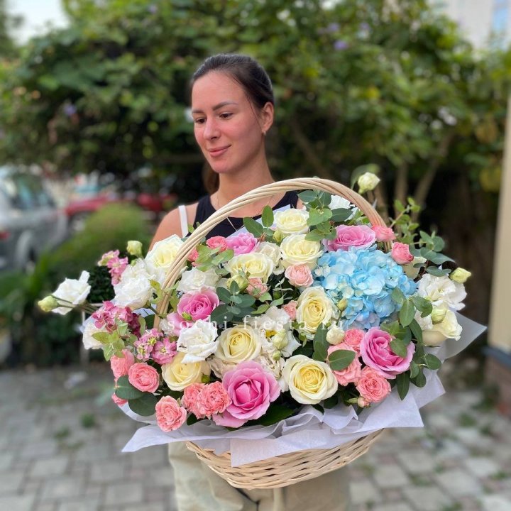 Цветочная корзина №2 в Ангарске