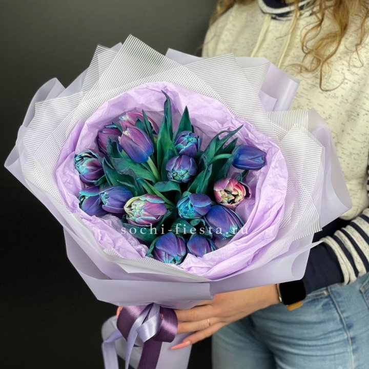 Букет тюльпанов "Пандора" в Ангарске