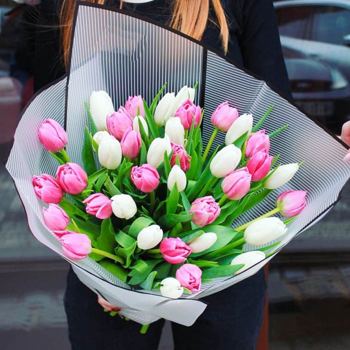 29 тюльпанов микс в Ангарске