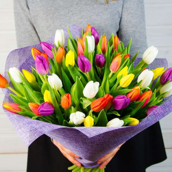 51 тюльпан "Рандом" №2 в Ангарске